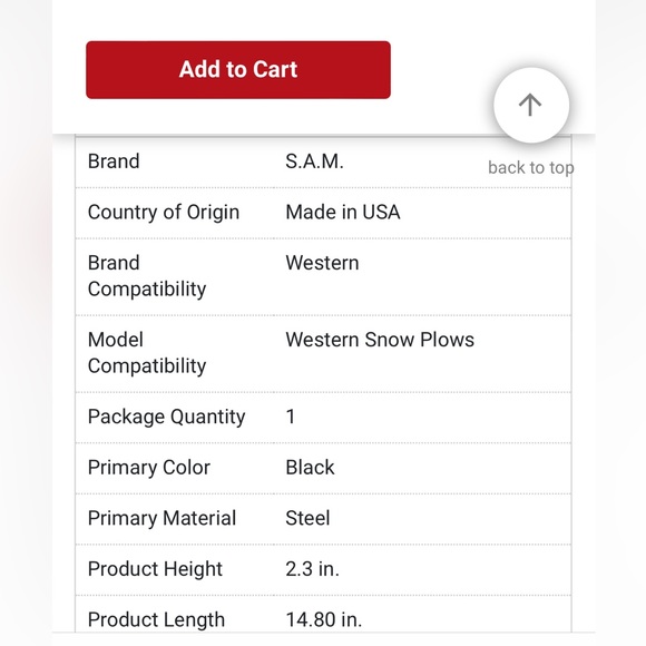S.A.M. Snow Plow Trip Spring, 1302205 - Picture 5 of 6